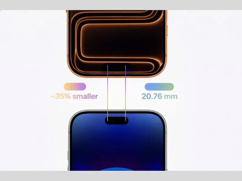 Thay đổi kích thước Dynamic iSland trên iPhone 18 Pro