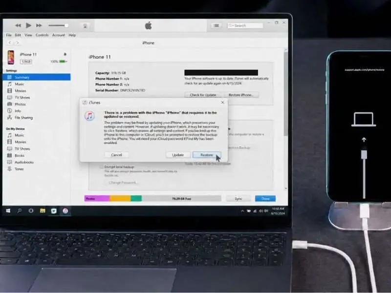 Bắt đầu khôi phục nếu iOS 26 được xác thực