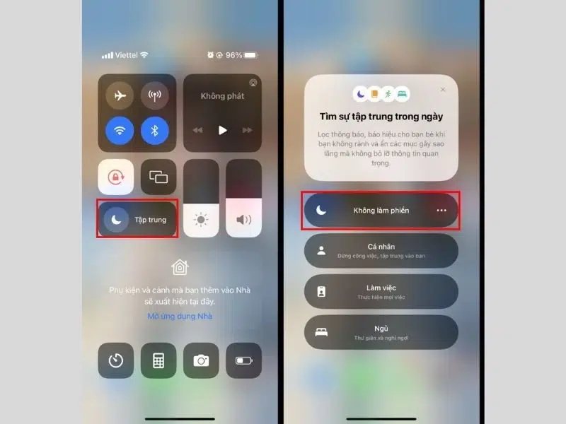 Tắt chế độ không làm phiền để tránh lỗi âm lượng cuộc gọi đến iPhone